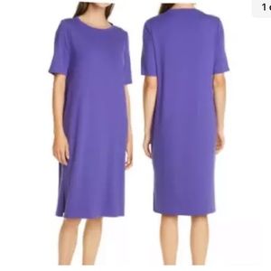 Eileen Fisher crewneck jersey tee dress/M